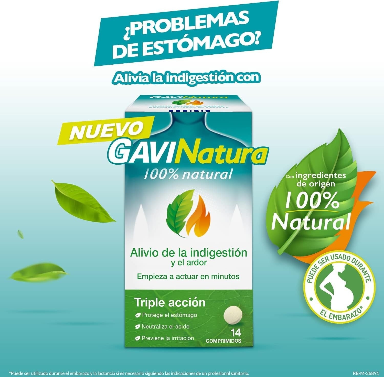 GAVINatura Triple Action Indigestion & Heartburn Relief Tablets - 3 x 14's by Gavinatura
