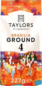 Taylors of Harrogate Brasilia Ground Coffee 227g x6 Bags Medium Roast by Taylors of Harrogate