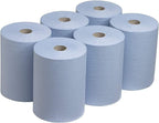 Blue Centrefeed Rolls 12 Pack 2 Ply Embossed Towels by Unbranded