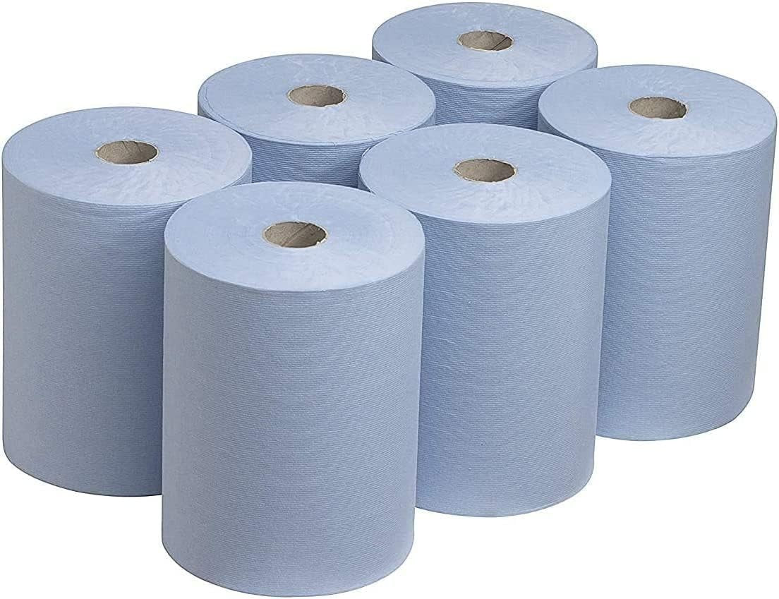 Blue Centrefeed Rolls 12 Pack 2 Ply Embossed Towels by Unbranded