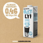 Oatly Light Oat Drink 1L x6 Cartons Vegan Dairy Free No Added Sugar Milk by Oatly