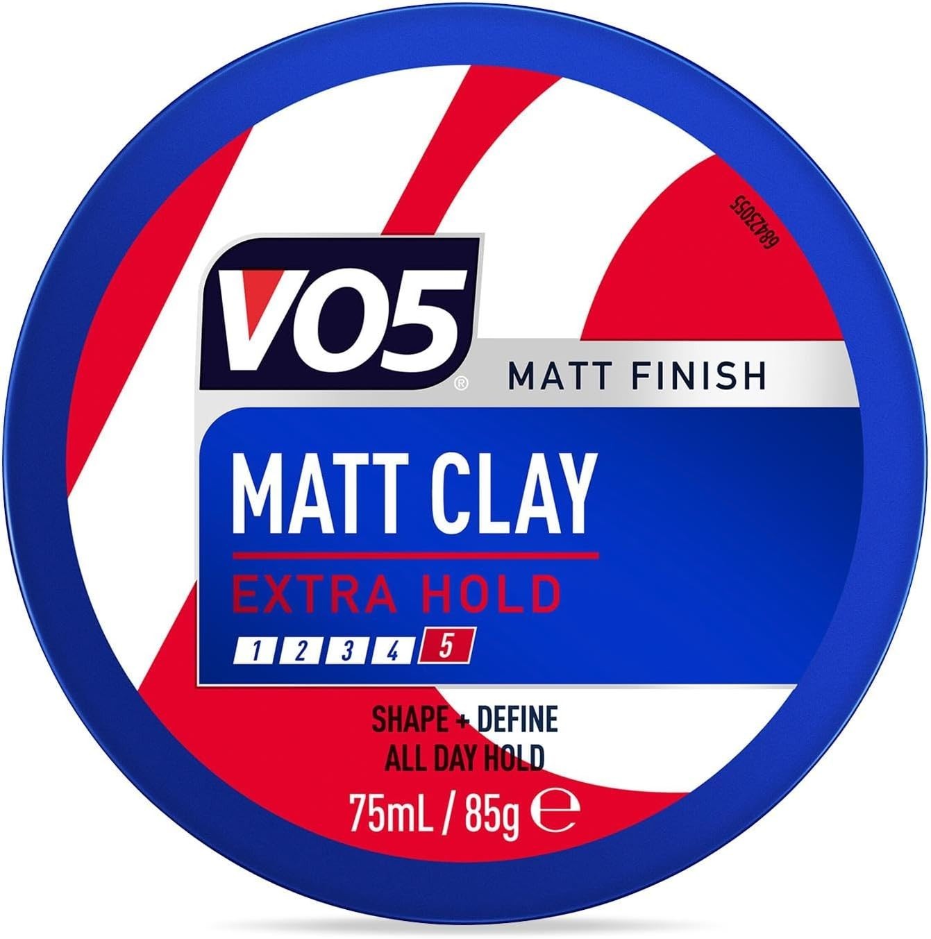 VO5 Extreme Style Matt Clay 75ml x6 | Sculpted Texture Strong Hold Matte Finish by V05