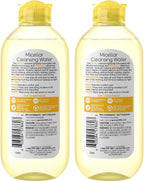 Garnier Micellar Cleansing Water Vitamin C 400ml x2 | Makeup Remover & Cleanser by Garnier