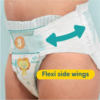 Pampers Baby-Dry Size 4 Nappies 204 Pack | 9-14kg | Stop & Protect Pocket by Pampers