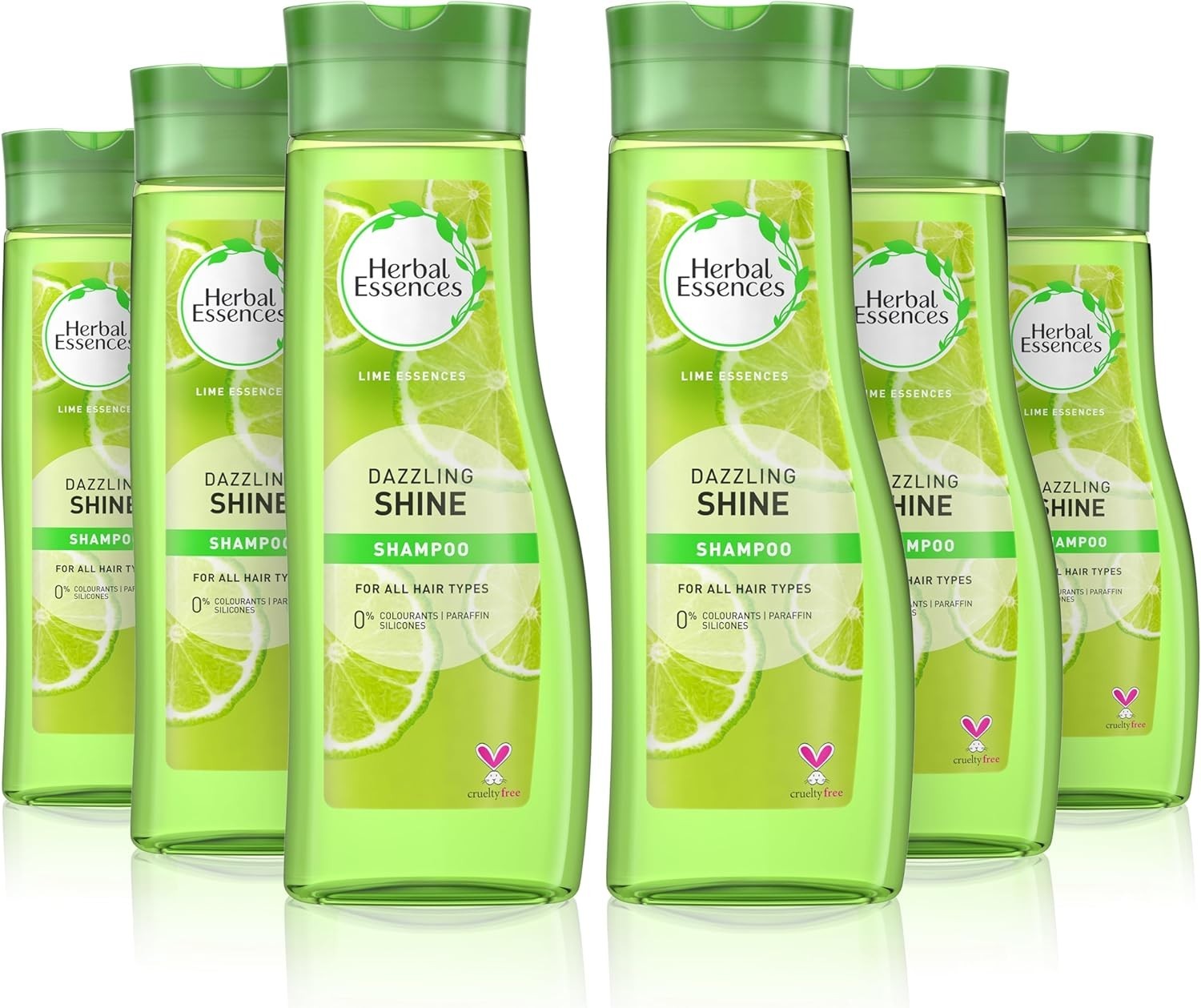 Herbal Essences Dazzling Shine Shampoo 400ml Pack of 6 For All Hair Types by Herbal Essences