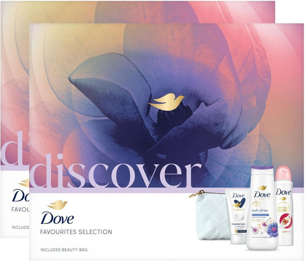 Dove Discover Favourites Gift Set For Her 3Pc Beauty Bag