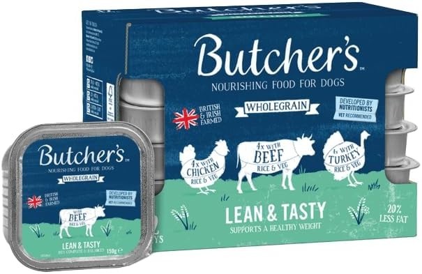 Butcher's Lean & Tasty Wet Dog Food Trays Meaty Variety 150g –Healthy Grain Free by Z Store