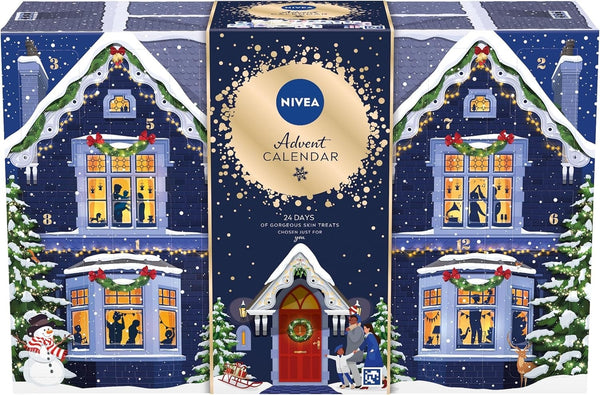 NIVEA Advent Calendar 2024 | Women’s Skincare Gift Set with 24 Beauty Treats