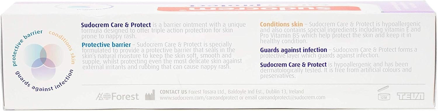 Sudocrem Care & Protect Nappy Cream 100g | Triple Care Baby Ointment UK Seller by Sudocrem