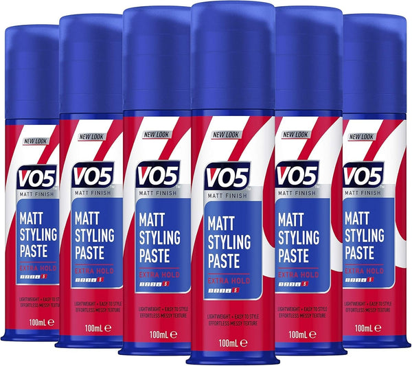 VO5 Matt Styling Paste 600ml Six 100ml Tubs All Hair Types
