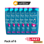 L’Oreal Elvive Fibrology Shampoo 400ml x6 | Thickening for Thin Hair, Deep Clean by L'Oreal Paris