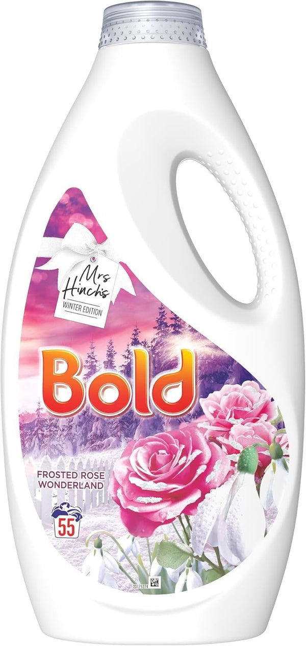 Bold Washing Liquid Rose Scented Laundry Detergent 55 Loads