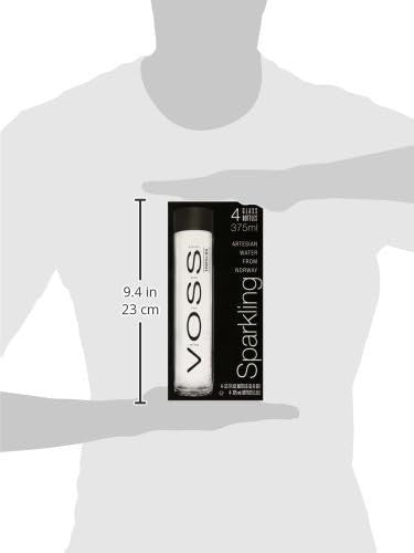 Voss Sparkling Artesian Water 375ml x4 | Premium Sparkling Mineral Bottled Drink by VOSS