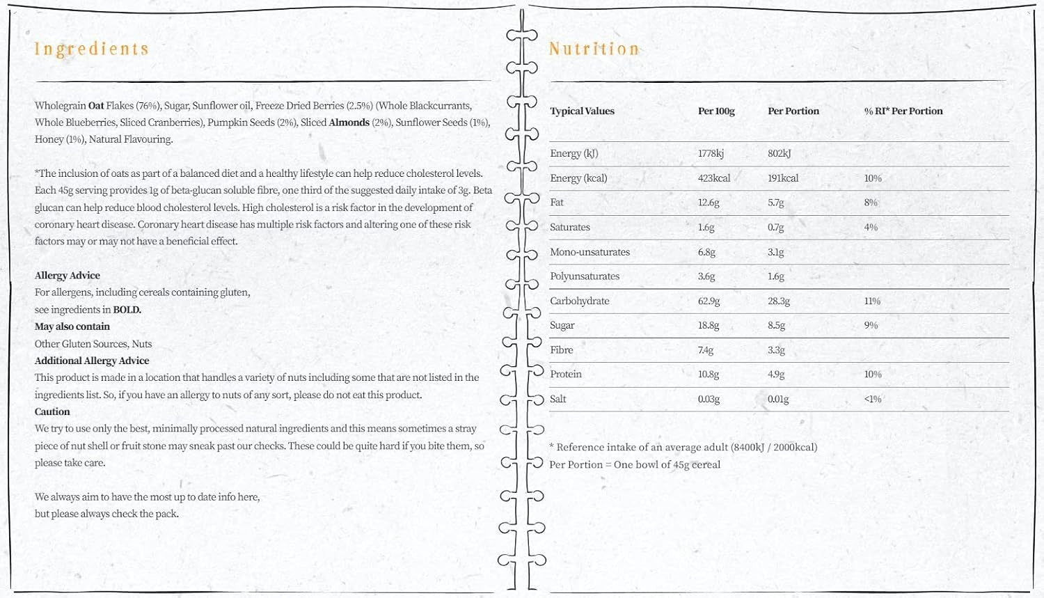 Jordans Super Berry Granola Cereal 550g x4 | High Fibre, Crunchy Breakfast UK by Jordan