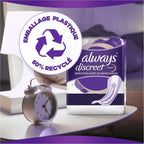 Always Discreet Ultimate Night Incontinence Pads 12 Pack – Extra Safe Protection by Always