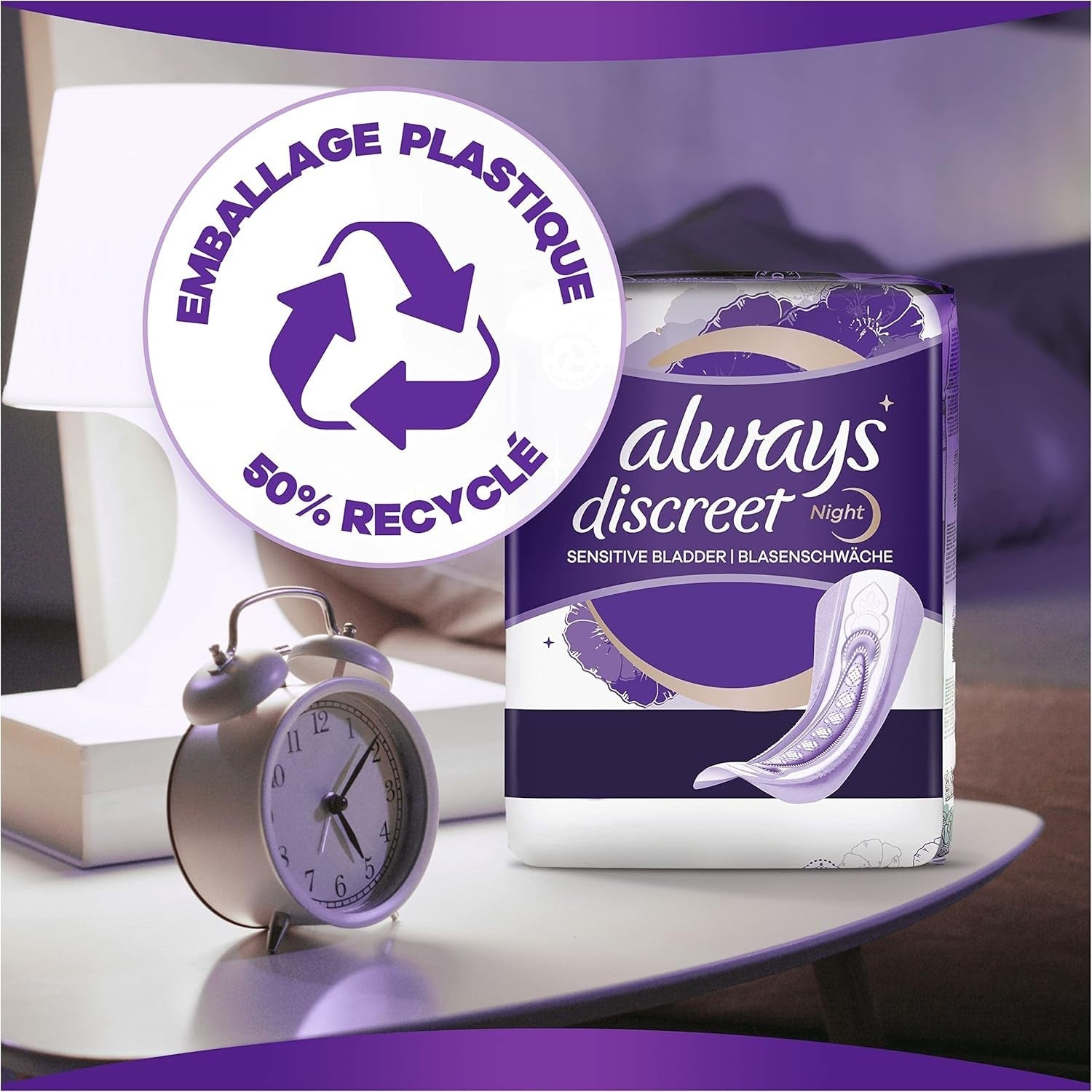 Always Discreet Ultimate Night Incontinence Pads 12 Pack – Extra Safe Protection by Always