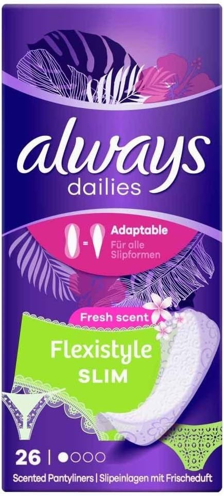 Always Dailies Flexistyle Slim Pantyliners Fresh Scent by Always