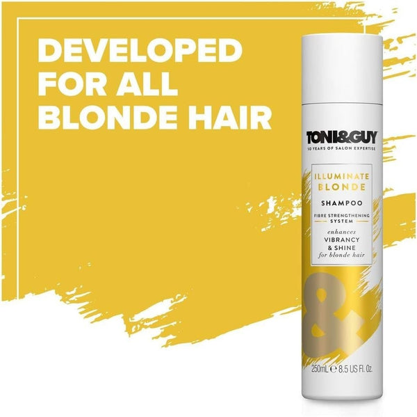 Toni & Guy Illuminate Blonde Shampoo 250ml | Shine Boost for Blonde Hair