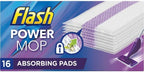 Flash Power Mop Refill Pads Multi-Surface Wet Mop Absorbing Floor Cleaning Wipes by Flash