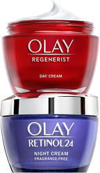 Olay Regenerist Day & Night Cream Set Retinol24 Night + Hyaluronic Acid Day by Olay