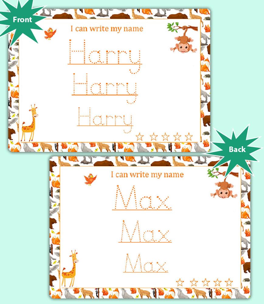 Letter Tracing Worksheets for Toddlers 4 Practice Mats with Erase Pen Learn to Write Alphabet, Numbers, Shapes & Name by ZStore