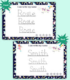 Personalized Name Writing Practice Mat for Kids – Unicorn-Theme by ZStore