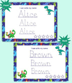 Kids Tracing Set with Pen A‑Z Alphabet, Numbers, Shapes & Custom Name 4 Workboard Mats for Handwriting Practice by ZStore