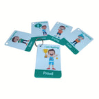 Feelings And Emotions Flash Cards For Boys Toddlers Autism by Zstore