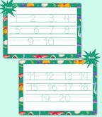 Personalized Name, Alphabet, Numbers & Shapes Sheets For Kids Write Wipe Tracing Mats With Erase Pen by ZStore