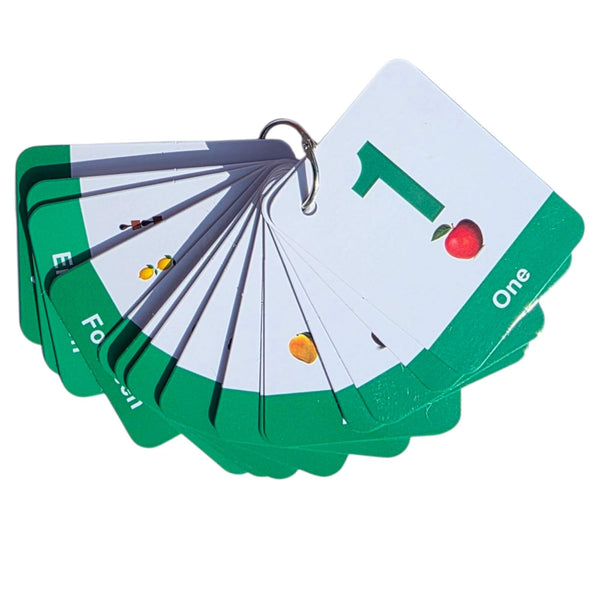 Counting Flashcards Toddlers – Durable Number Flashcards 1 to 20 Laminated Cards