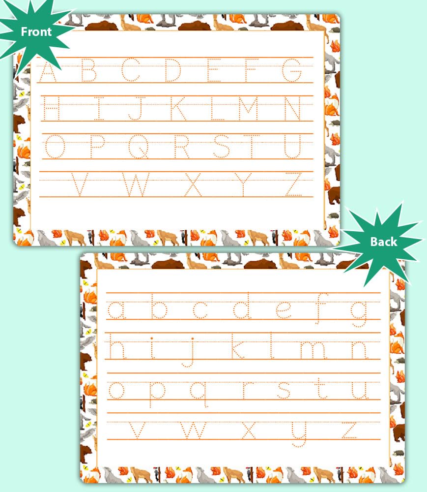 Letter Tracing Worksheets for Toddlers 4 Practice Mats with Erase Pen Learn to Write Alphabet, Numbers, Shapes & Name by ZStore