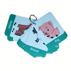 Cartoon Animal Flashcards for Toddlers 24 Laminated Cards by Zstore