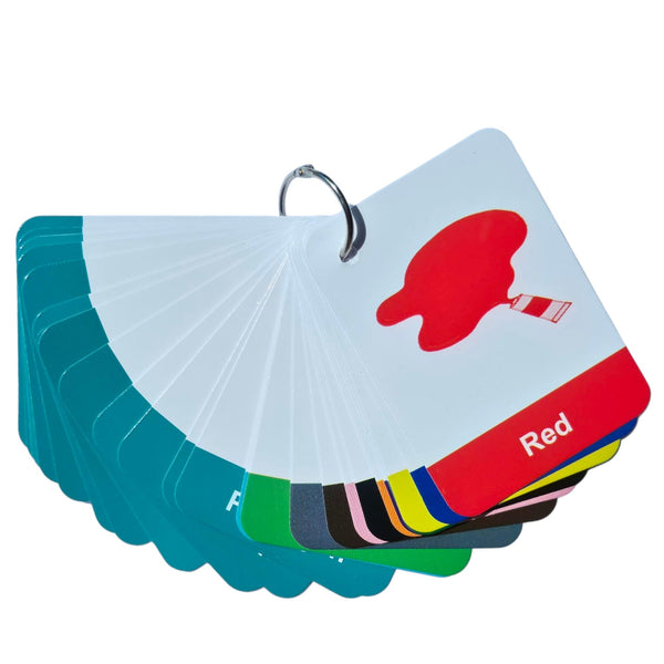 Colors And Shapes Flashcards – Durable Toddler Learning Cards With 24 Real Images