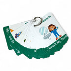 Daily Activities Flashcards For Kids 16 Cards Ring Binding by Zstore