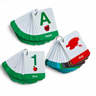 Toddler Flash Cards – Educational Phonics Numbers Colors Shapes Set 70 Pieces
