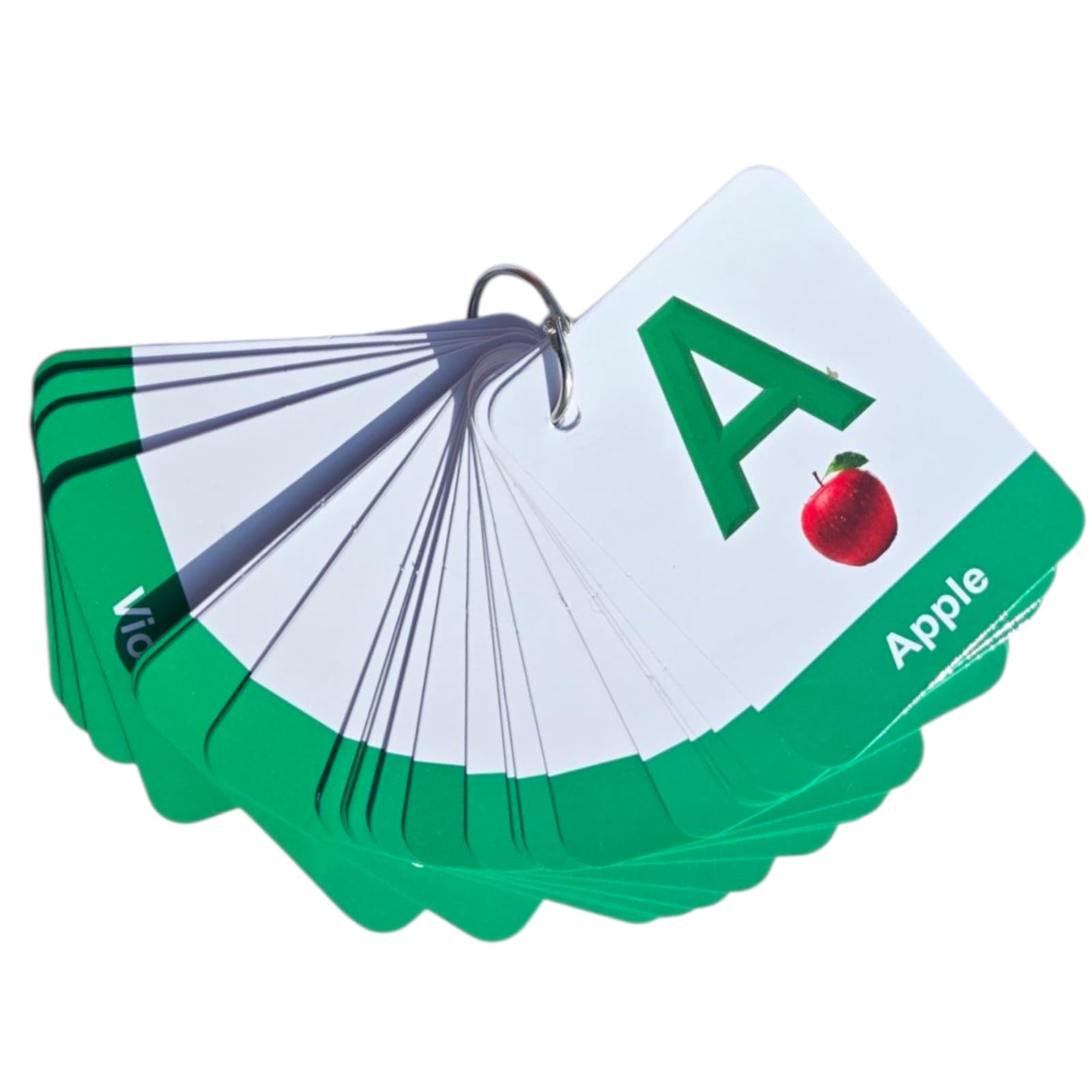 Alphabet Flashcards Pictures and Words 26 Ring Bound by Zstore