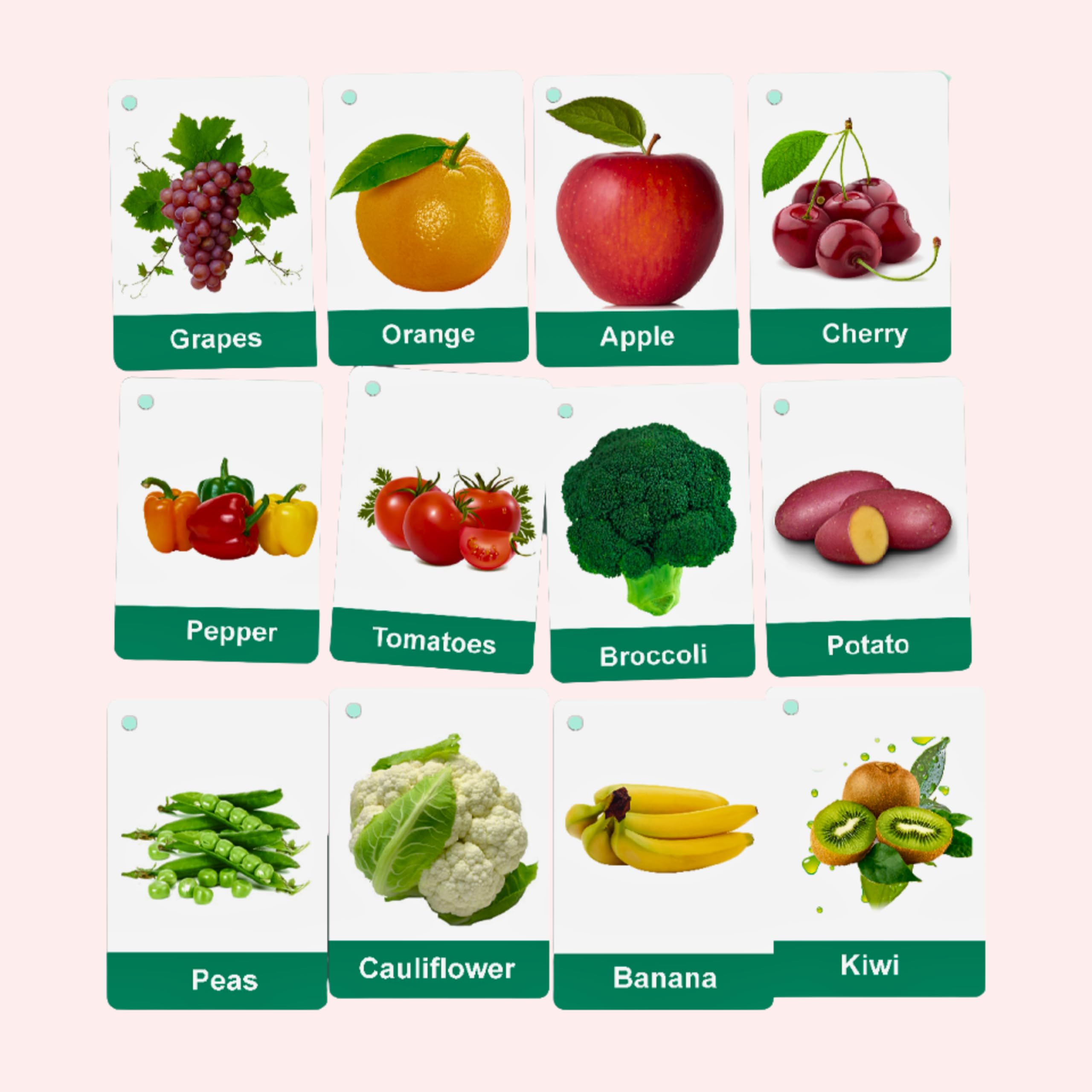 First Words, Fruits, Healthy Food, Body Parts, Animals, Colors & Shapes | Early Years Resources by Zstore