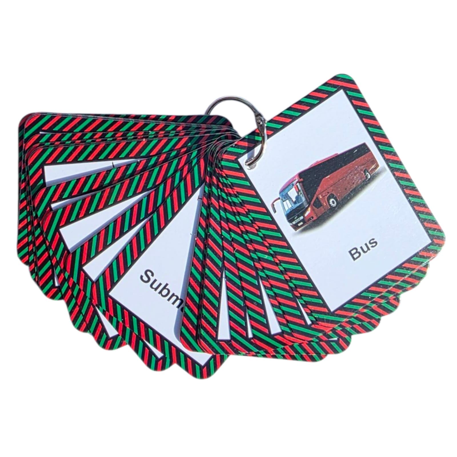 Transport Flash Cards for Toddlers Ages 2–6 | 24 Vehicle Flashcards for Kids | Educational Flashcards with Pictures | Montessori Learning Toy for Early Vocabulary, Speech & Sensory Development by Zstore