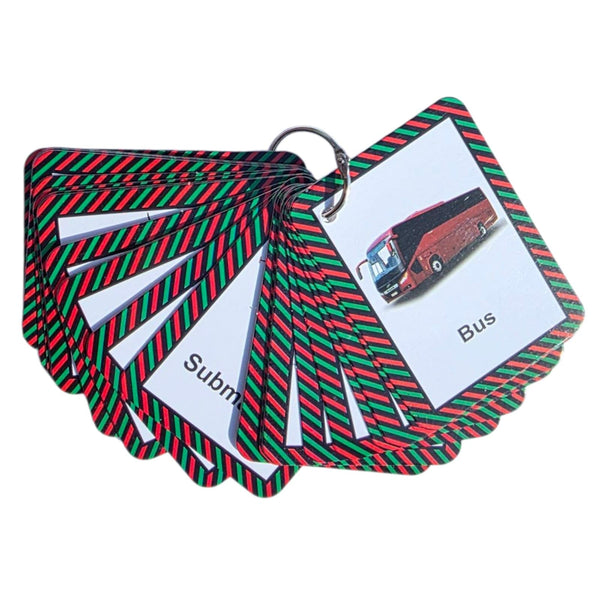 Transport Flash Cards – Montessori Vehicle Flashcards for Toddlers | Durable Educational Set