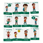 Feelings And Emotions Flash Cards For Boys Toddlers Autism by Zstore