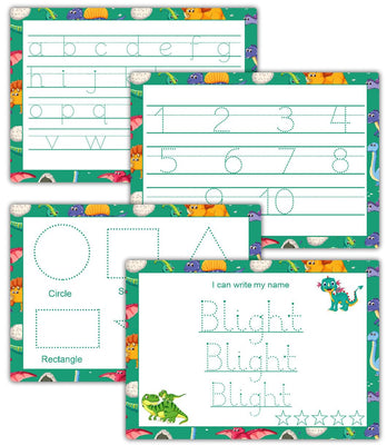 Handwriting Practice Mat – Personalized Reusable Tracing Sheets & Custom Name Board