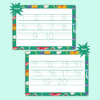 Preschool Number Tracing Board for Toddlers | Learn to Write 1–20 | Reusable & Wipeable Handwriting Sheet | Waterproof, Tear-Proof, Double-Sided Practice Mat with Marker Pen by ZStore