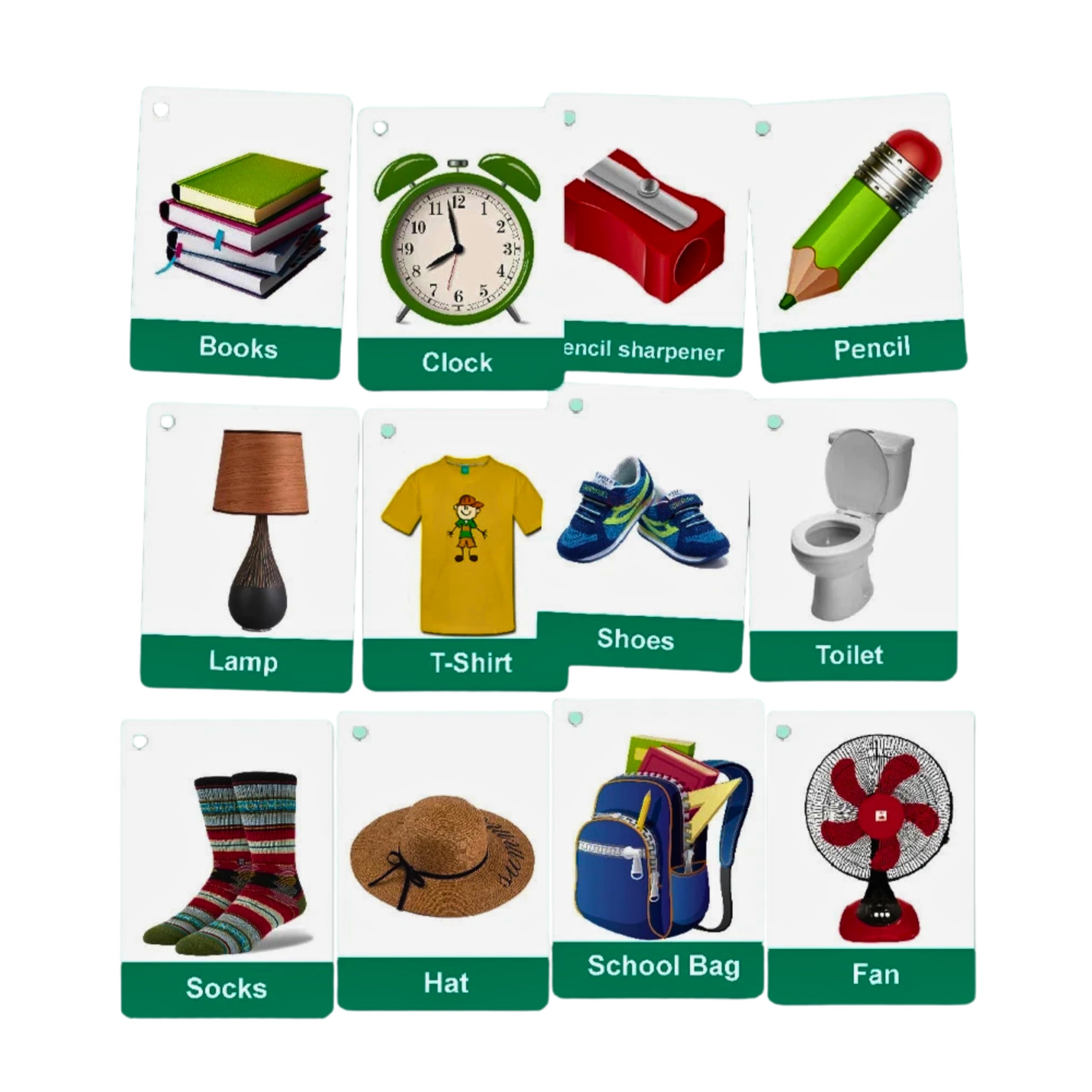 First Words, Fruits, Healthy Food, Body Parts, Animals, Colors & Shapes | Early Years Resources by Zstore