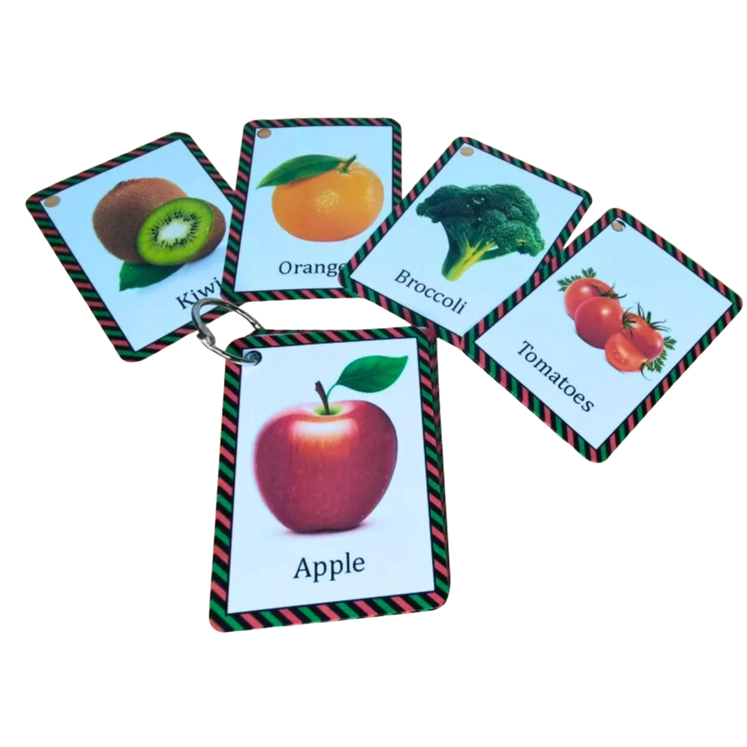 Fruit and Vegetable Flash Cards First Words for Toddlers by Zstore