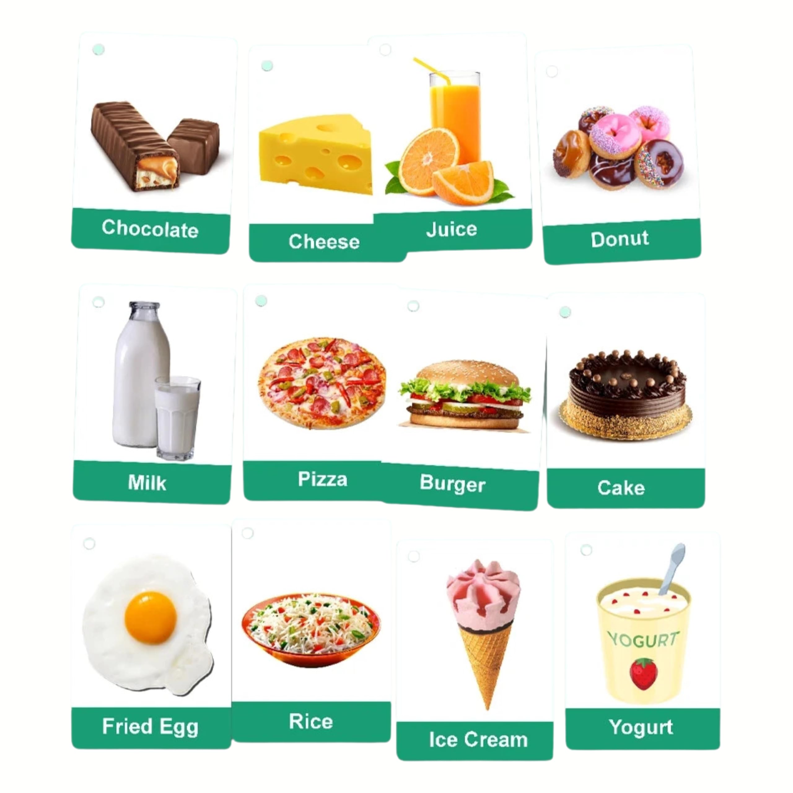 First Words, Fruits, Healthy Food, Body Parts, Animals, Colors & Shapes | Early Years Resources by Zstore