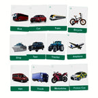 Educational Flashcards Vehicles And Transport For Toddlers by Zstore