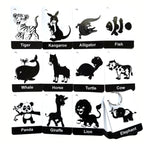 Sensory Flashcards for Babies | High Contrast Black & White Visual Stimulation Cards for Newborns | Baby Sensory Box | Montessori Toys for Infants 0-6 Months | Gift Set by Zstore