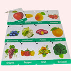 Fruits and Vegetables Flashcards for Toddlers and Autism by Zstore