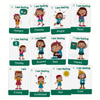 Feelings and Emotions Flash Cards for Girls and Toddlers by Zstore