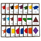 Toddler Flash Cards Set – 70 Educational Cards with Alphabet, Numbers, Colors & Shapes | Preschool Learning Flashcards with Fun Borders & Ring for Kids Ages 6m+ | ABC 123 Early Learning Toy by Zstore